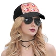 thumbnail image 5 of Yiaed Bunny And Strawberry Print Baseball Cap Dad Hat Polo Style Plain Blank Adjustable Size, 5 of 5