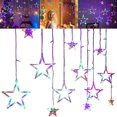 thumbnail image 4 of Guirnalda Luces LED Hadas Con Estrellas Navideñas para Fiestas en El Jardín Del (multicolor), 4 of 9