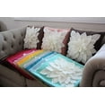 thumbnail image 4 of Flower Pillow, Decorative Throw Pillow, 17” Square Flower Pillows – 3D Effect with Dual Colors – Soft & Comfortable Fabric – Elegant Handmade – Perfect for Home, 4 of 5