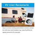 thumbnail image 3 of 30AMP RV Power Inlet Outlet Shore Power Kit w/Boot Cord Protector, 3 of 5