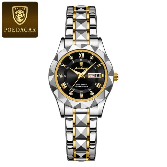 POEDAGAR Luxury Ladies Dress Watch Luminous Waterproof Week Date Woman Wristwatch Stainless Steel Women Quartz Watches reloj box - Walmart.com POEDAGAR Luxury Ladies Dress Watch Luminous Waterproof Week Date Woman Wristwatch Stainless Steel Women Quartz Watches reloj box - Walmart.com