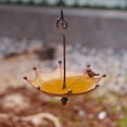 thumbnail image 6 of Luxcidy Umbrella-Shaped Bird Feeder Tray Metal Hanging Bird Baths for Outdoors 7 Inch Vintage Bird Seed , Birds Food Tray for Garden, Patio, Backyard Decorative, 6 of 9