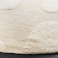 thumbnail image 3 of SAFAVIEH Casablanca Oraline Geometric Cotton Area Rug, Ivory, 4' x 4' Round, 3 of 11