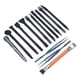 thumbnail image 5 of Kit de herramientas de reparación electrónica, cepillo cortapantallas Spudger, pinzas de curva recta para soldadura PCB de teléfono móvil, 14 Uds., 5 of 14