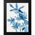 thumbnail image 2 of Jensen, Asia 12x14 Black Modern Framed Museum Art Print Titled - Blue Orchid I, 2 of 5