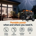 thumbnail image 5 of Generac GP9500E 9,500-Watt Tri Fuel Electric-Start Portable Generator with CO-Sense,CARB, 5 of 9