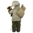 thumbnail image 5 of Northlight 2' Standing Santa Christmas Figure with a Plush Bear and Lantern, 5 of 5
