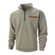 thumbnail image 5 of pstuiky camisas de manga larga para hombre, Sudadera con capucha informal de manga larga con cuello alto y media cremallera para hombre, color sólido, transpirable salir tops xxxl, 5 of 9