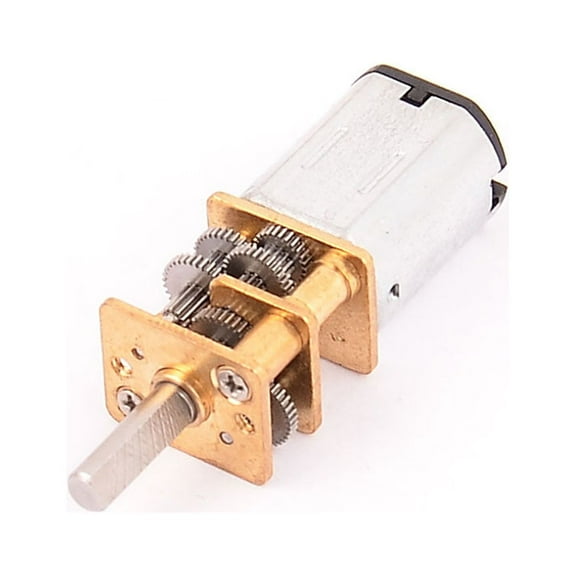Unique Bargains DC 6V 15RPM High Torque 3mm Shaft Dia Solder Geared Box Motor 1:1000 Gear Ratio