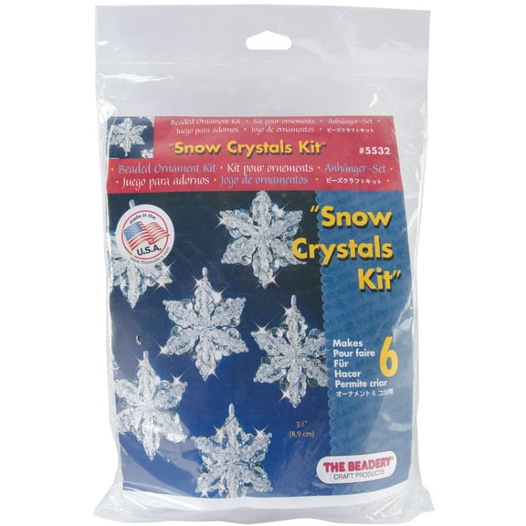 The Beadery Christmas Snowflake Ornament Bead Kits and Crafts