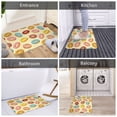thumbnail image 6 of Non Slip Door Mat, Donut Print Light Yellow Fast Drying Bath Tub Mats, Absorbent Bathroom Rugs Entrance Welcome Mat, Bath MatS for Tub, Floor, Home, Kitchen, Hotel,16x24in, 6 of 6