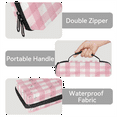 thumbnail image 4 of Herdesigns Pink Plaid Carrying Case for Nintendo Switch 2 with 20 Game Card Slots, Portable Travel Carry Case for Accessories and Console, 4 of 8
