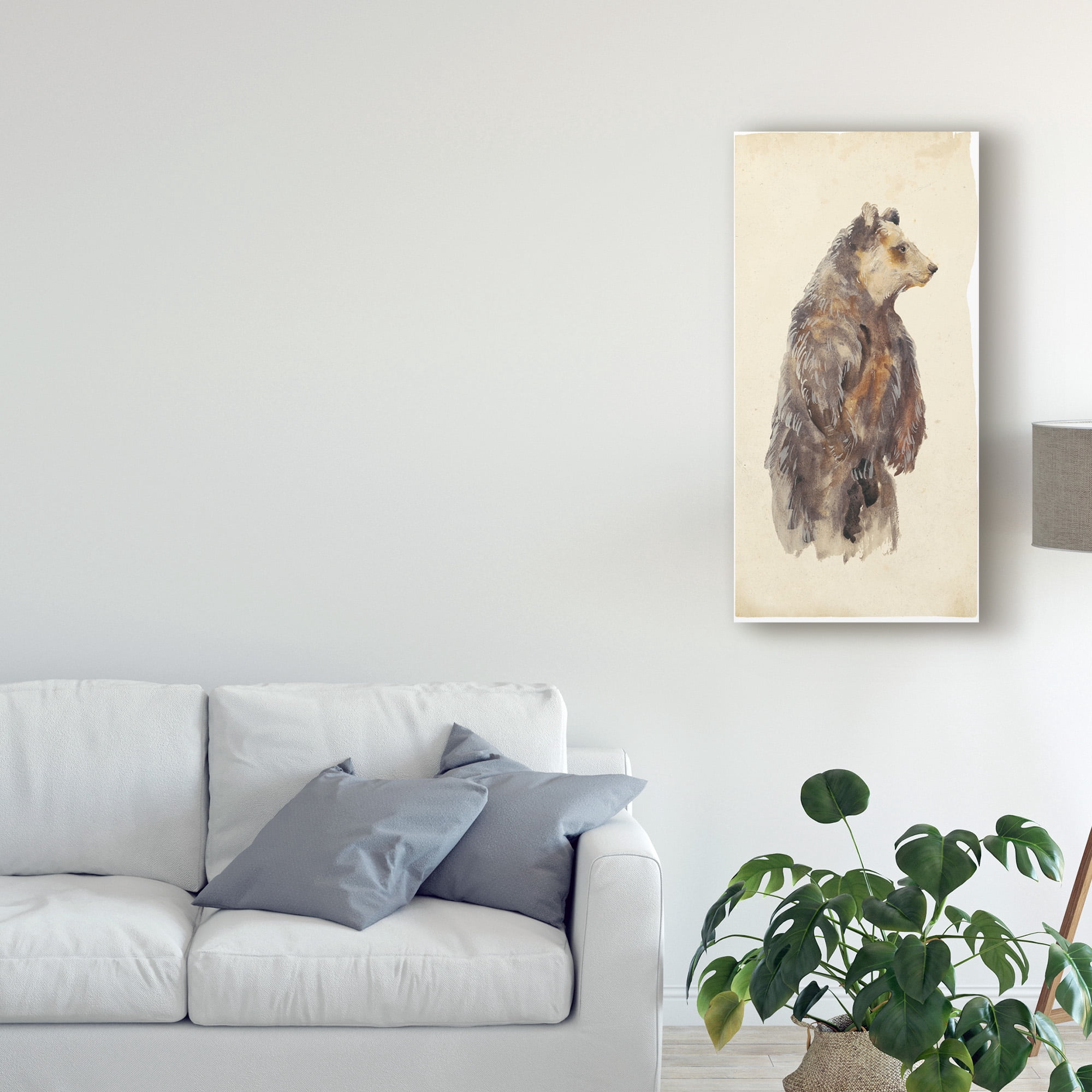 Trademark Fine Art 'Brown Bear Stare II' Canvas Art by Melissa Wang