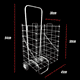 thumbnail image 3 of Carrito de Mandado Canastilla Plegable Llanta Reforzada, plata, 3 of 5