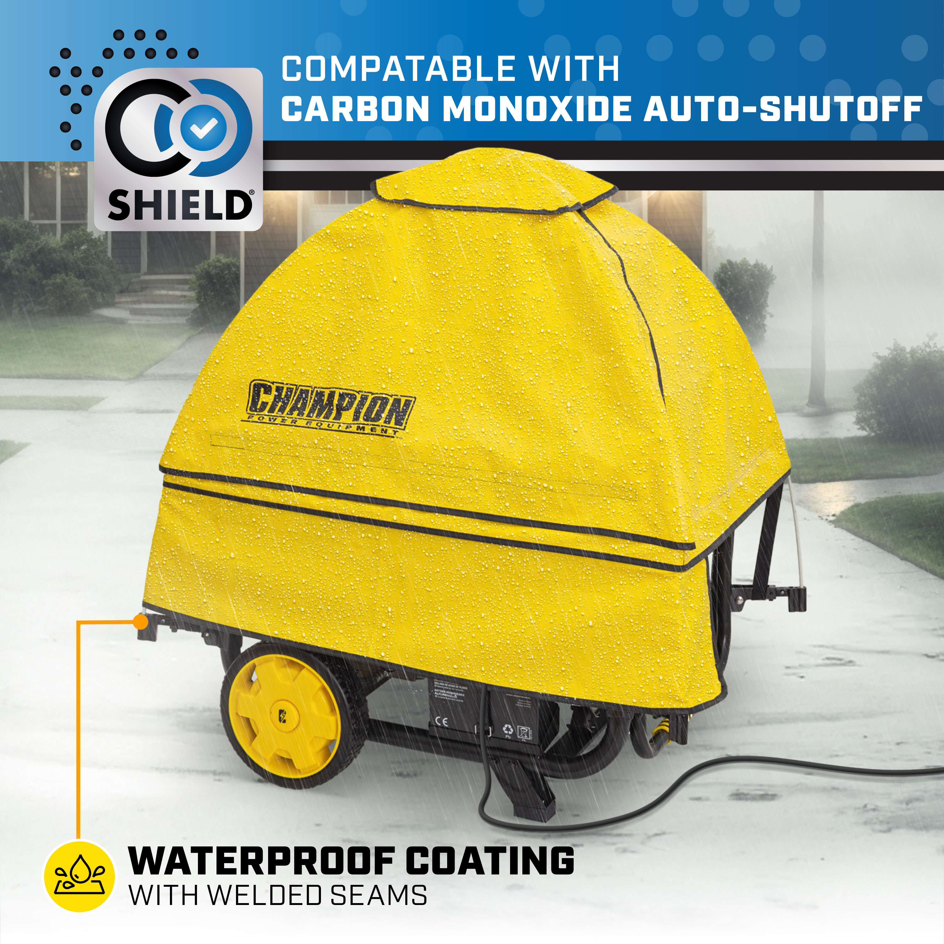 Champion Power Equipment Storm Shield Severe Weather Generator Cover by Gentent for 4000 to 12,500 Starting Watt Generators - image 6 of 13
