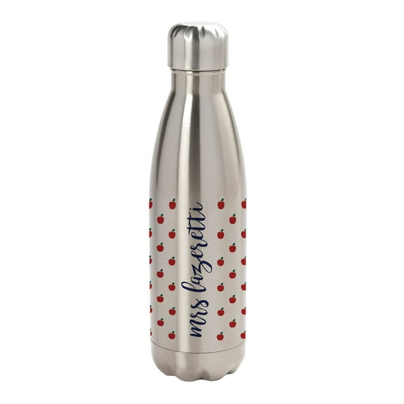 Personalized Apples Stainless Steel Water Bottle