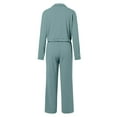 thumbnail image 5 of Womens Tracksuits Set Womens Cargo Pant Two Piece Outfit Drawstring Full Zip Cropped Work Jacket And Drawstring Long Pant Sets Casual Pocket Solid Color Sweatsuit Wedding Dress for Guest Women plus, 5 of 5