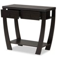 thumbnail image 4 of Bowery Hill Table Console 2 Tiroirs en Bois Fini Brun Foncé, 4 of 11