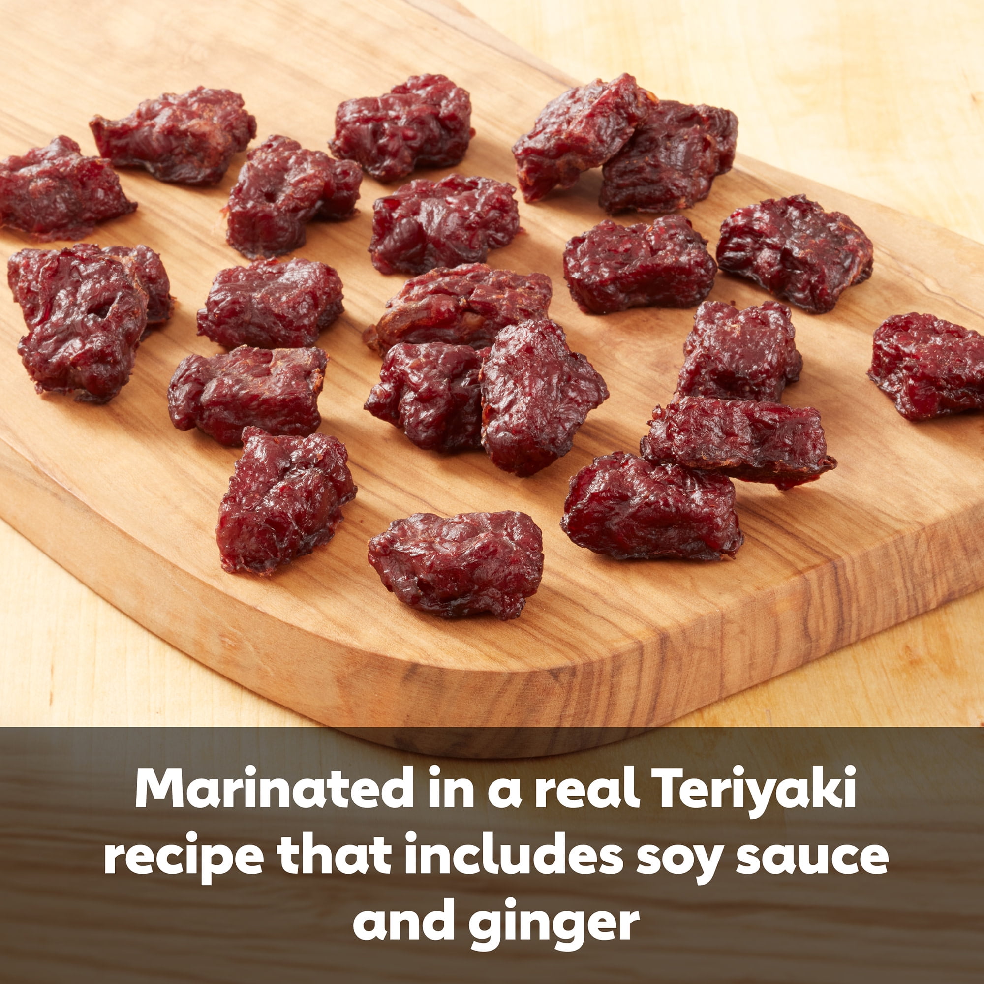 (8 pack) Jack Link’s Teriyaki Beef Tender Bites, Made with 100% Beef, 5 Ounce, Resealable Bag