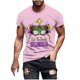 thumbnail image 1 of Camisetas de Manga Corta para Hombre Imprimir Deportes de Manga Corta Cuello Redondo Blusa Algodón Poliéster, Nueva Moda Casual Camiseta para Hombres, 1 of 1