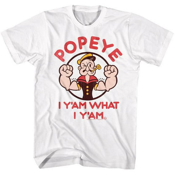 Popeye Yam White Adult T-Shirt 5Xl