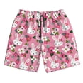 thumbnail image 5 of Goofa Rose Rabbit Printed Mens Swim Trunks Summer Quick Dry Short Beach Swimwear Bathing Suits-Large, 5 of 9