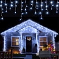 thumbnail image 2 of Guirnalda de luces navideñas para exteriores, guirnalda de luces LED con forma de carámbano de 4 m y 20 m, para decoración de Año Nuevo, 2 of 5