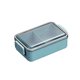 thumbnail image 1 of Inteprter Fiambrera sellada a prueba de fugas, contenedor de almacenamiento de alimentos, cajas Bento para microondas de una sola capa, cocina, Cocina y Comedor Azul Una sola capa, 1 of 6