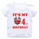 thumbnail image 2 of Camiseta con estampado de Disney para niños y niñas, camisa de algodón de manga corta con estampado gráfico de dibujos animados, decoración para fiesta de cumpleaños de bebé, 2 of 4