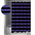 thumbnail image 3 of Halloween Theme Shower Curtain Set ，Waterproof Fabric Shower Curtains Purple and Black Stripes Shower Curtains for Bathroom,Bathroom Decor 36"x72", 3 of 7
