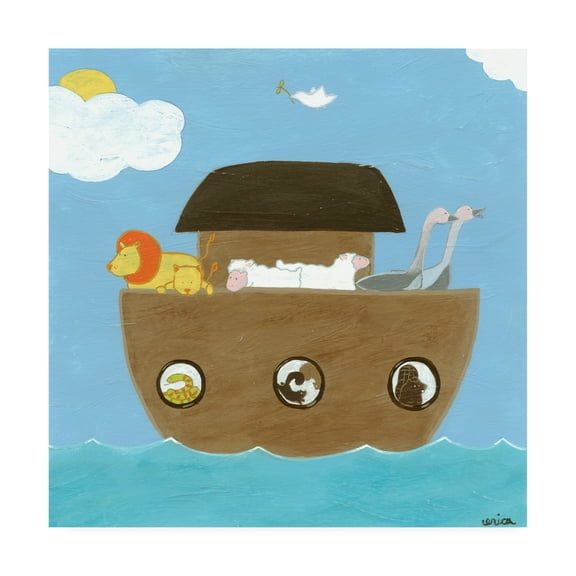 Trademark Fine Art 'Noahs Ark II' Canvas Art by June Erica Vess