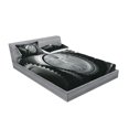 thumbnail image 2 of Ambesonne Grey Fitted Sheet & Pillow Sham Set, Medieval Old Human Body, Queen, Grey, 2 of 2