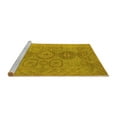 thumbnail image 2 of Ahgly Company Machine Washable Indoor Rectangle Oriental Yellow Traditional Area Rugs, 8' x 10', 2 of 4