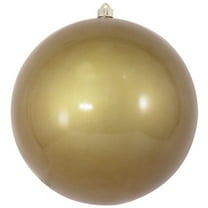 Christmas By Krebs 8" (200mm) Candy Red Ornament, Commercial Shatterproof UV Resistant Plastic Christmas Ball Decoration (Candy Gold, 12 inch (300mm))