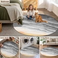 thumbnail image 5 of Grey Beach Coastal Round Area Rug 7Ft Washable Circle Rugs for Dorm Laundry Room, Summer Nautical Seaside Ocean Ombre Non-Slip Carpet Floor Mats Indoor Outdoor Carpet Runner Aesthetic Home Decor, 5 of 8
