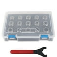thumbnail image 1 of 15-Piece ER25 Spring Collet Set with Wrench – High-Speed Steel Construction for CNC Milling, Precision Clamping (1-15mm Inner Diameters), Includes Plastic Storage Case, SKER2515PC03 Model, 1 of 7