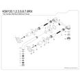 thumbnail image 6 of Kingston Brass KS6121RX Belknap Double-Handle Wall Mount Bathroom Faucet, Polished Chrome, 6 of 7