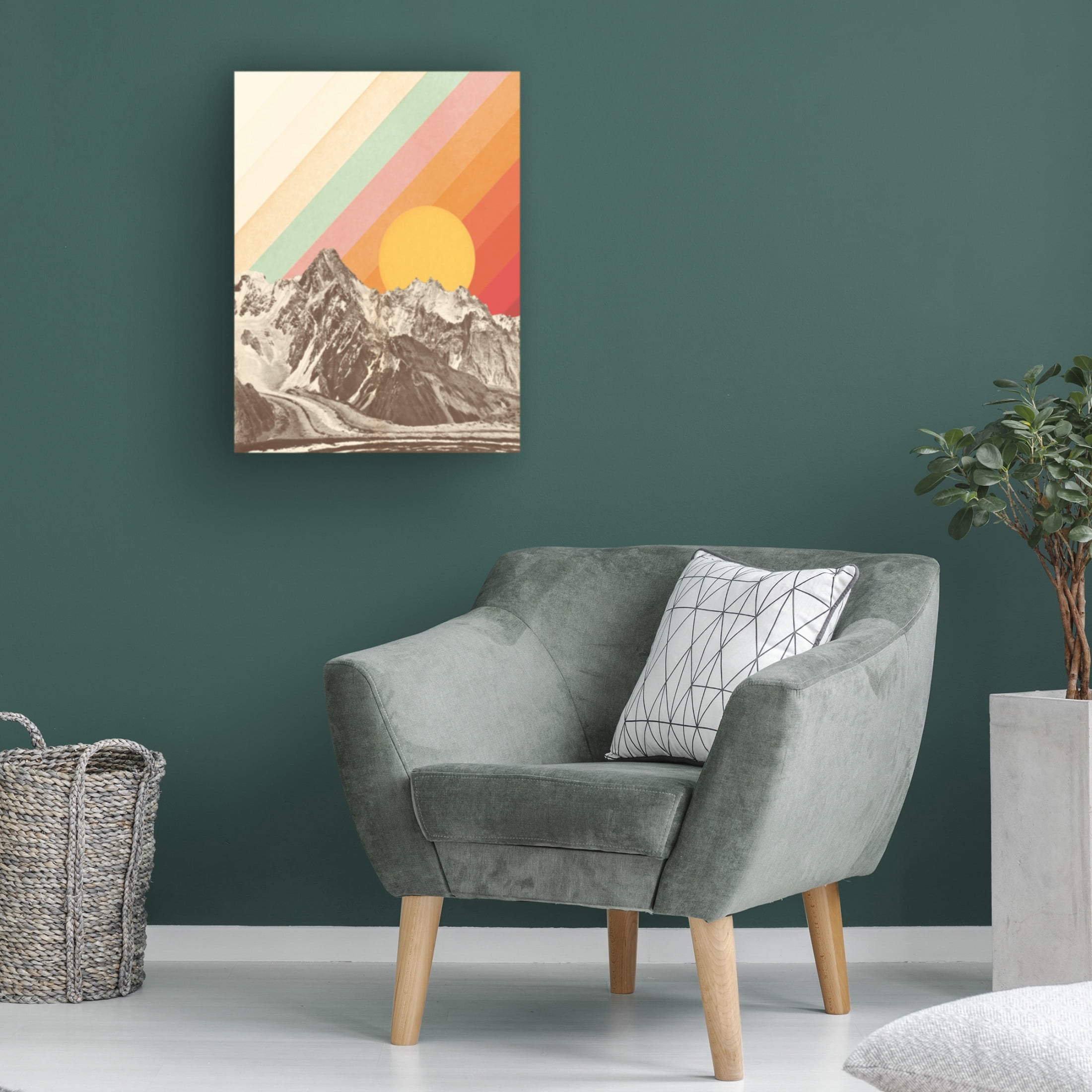 Trademark Fine Art Florent Bodart  Mountainscape NAo1 Canvas Wall Art