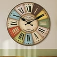 thumbnail image 3 of DESIGNICE Wall Clock,Stylish and Timeless Design Bathroom Clock,Silent Movement Large Wall Clock,12",Style7, 3 of 4