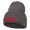 Charcoal, variant on NASA Letter Logo Embroidered Stretch ECO Cotton Short Beanie - Beige XL-3XL