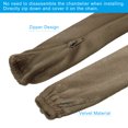 thumbnail image 5 of Uxcell 59.1 Inch Chandelier Chain Cover Chain Protective Sleeve Washable with Zipper Light Brown, 5 of 6