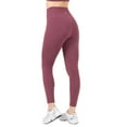 thumbnail image 4 of YITTY Active Women's Ultraluxe Crossover High-Waist Legging, Athleisure, 4-Way-Stretch, Moonlight Mauve, M, 7/8 Length, 4 of 7