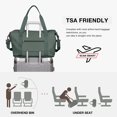 thumbnail image 3 of Bolsa de viaje WONHOX, impermeable, para gimnasio, color verde, para mujer, 3 of 7