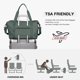 thumbnail image 3 of Bolsa de viaje WONHOX, impermeable, para gimnasio, color verde, para mujer, 3 of 7