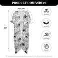 thumbnail image 6 of HELLHERO High Quality Fabrics Bathing Suit Cover Up for Beach Loose Free Size Long Kimono Swimsuit Cover Up Spider Spider web, 6 of 6