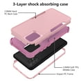 thumbnail image 2 of Mantto for Samsung Galaxy A12 Case, Heavy Duty Shockproof Drop Protective Hybrid 3 Layer Full Body Rugged Military Grade Protection Hard PC Phone Cover For Samsung Galaxy A12, Pink, 2 of 6