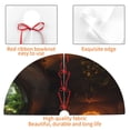 thumbnail image 4 of Sikiie Cozy Tree Hole Cabin 30-48 inches {designName} Print Christmas Tree Skirt Snowman Xmas Tree Skirt with Edge Christmas Decorations for Holiday Party-48", 4 of 7