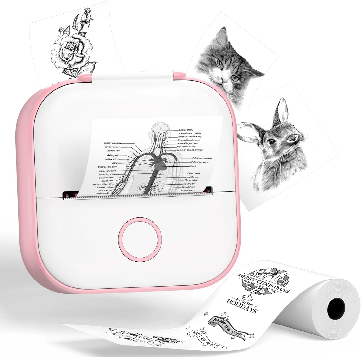Phomemo ACPO02PK Pink Mini Sticker Thermal Printer