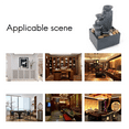 thumbnail image 3 of 2X Home Office Desktop Small Fountain Lucky Flowing Water Ornaments Landscape Decoration Craft Gifts,2 x Fountain 2 set x River stones 2 x USB cable 2 x English manual,As shown, 3 of 6