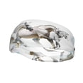 thumbnail image 2 of Uemuo Running White Horses Printed Sports Headbands for Men Women,Moisture Wicking Workout Headband, Sweatband Headbands,Non-slip Workout Gym Yoga Headband, 2 of 9